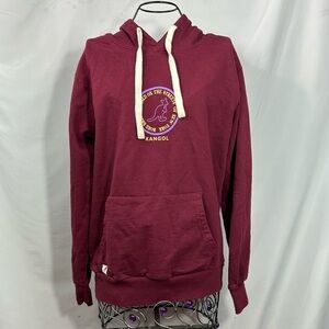 Kangol burgundy kangaroo pocket hoodie size S